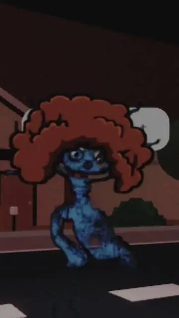 ai character: blue afrocity background