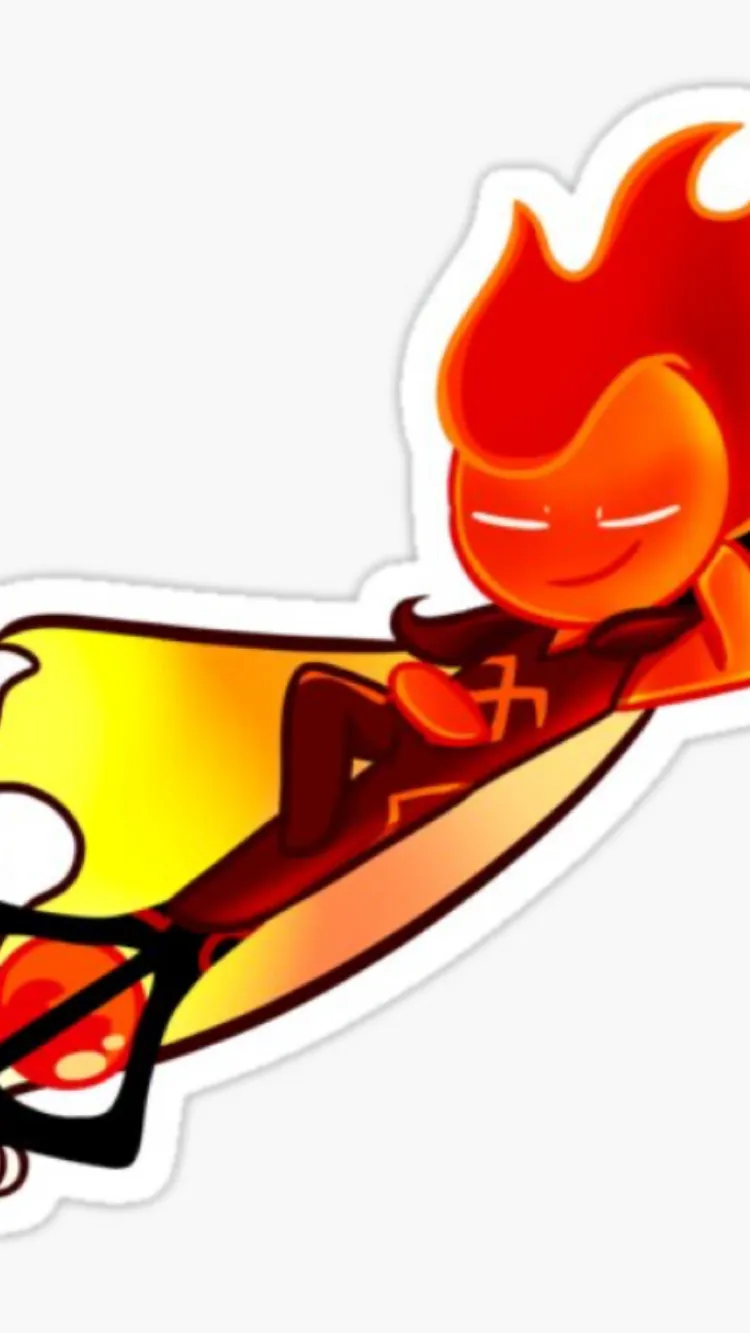 ai character: Fire Spirit Cookie background