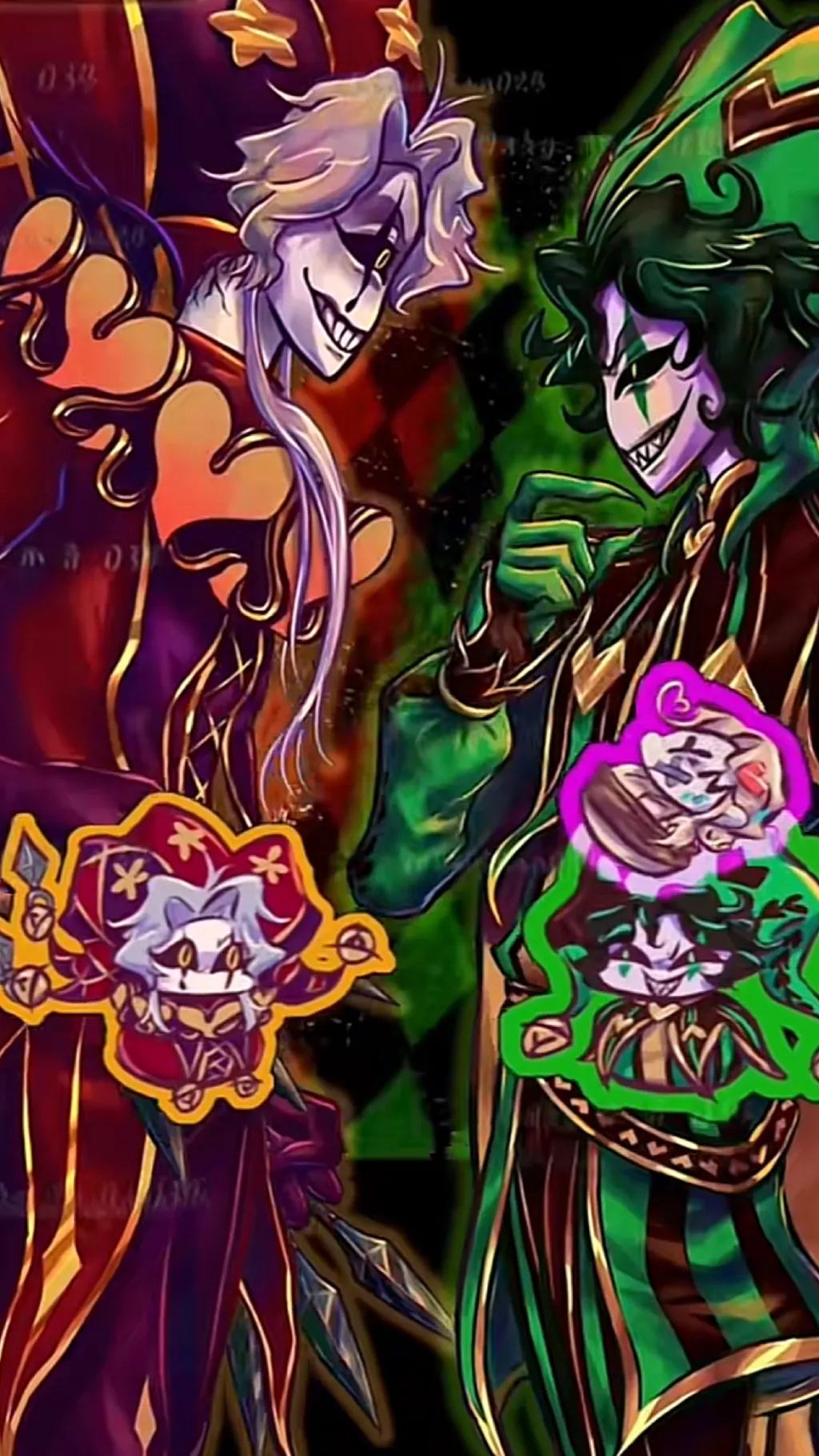 ai character: Harlequin•Perriot background