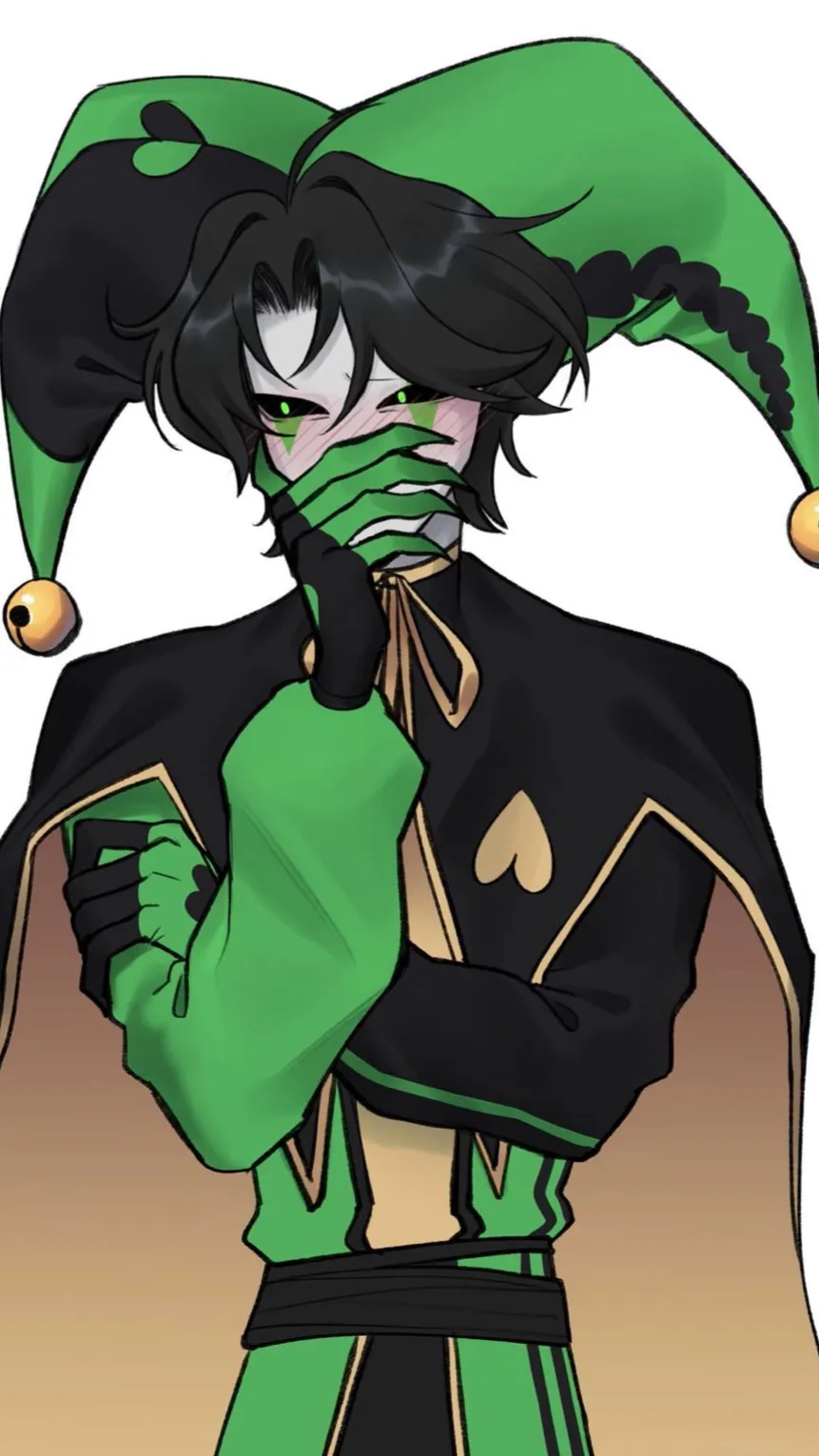 ai character: ✦-Harlequin-✦ background