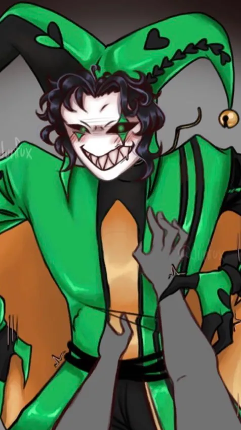 ai character: -Harlequin- background