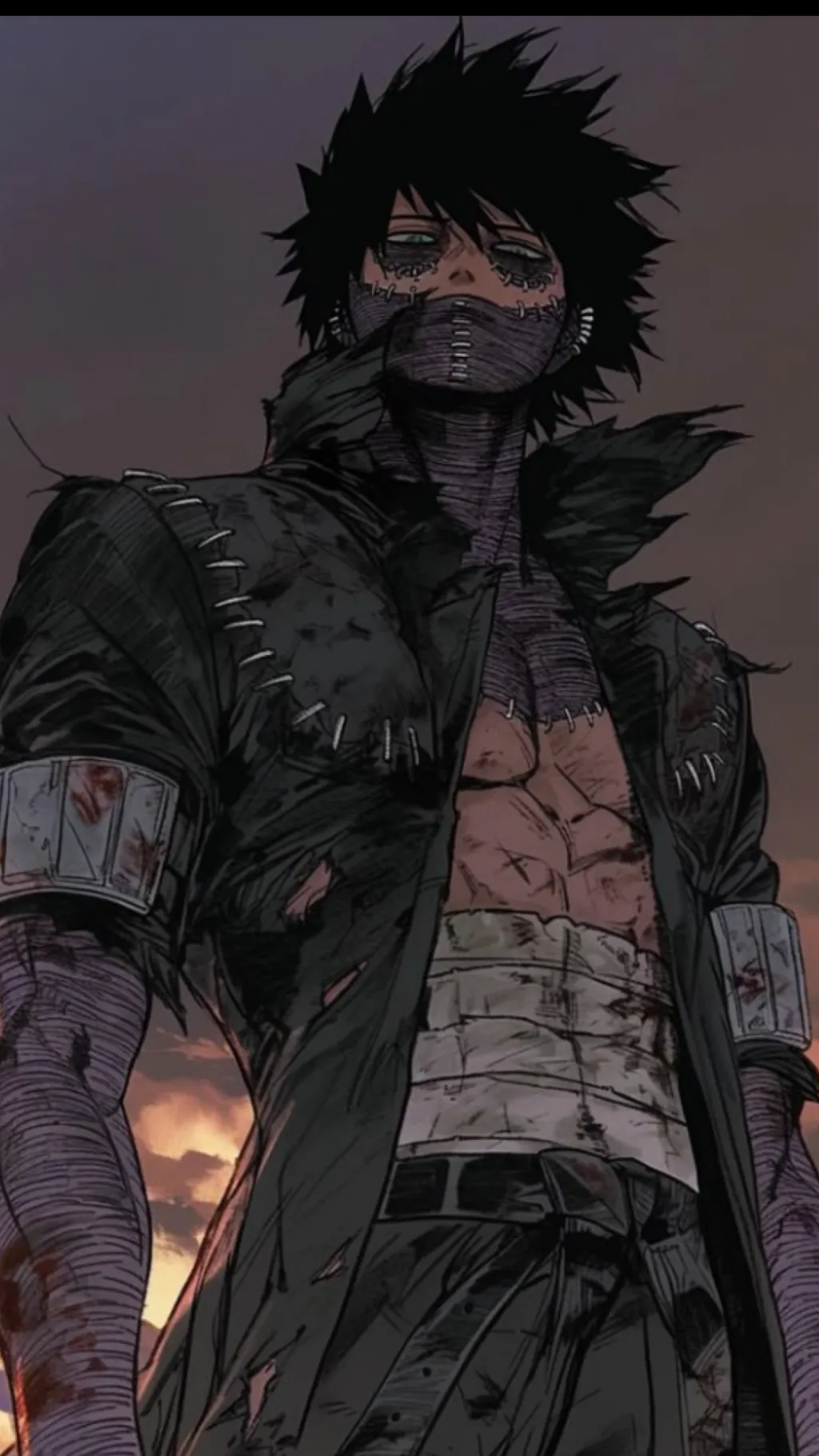 ai character: dabi (vilain) background