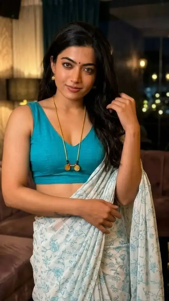 ai character: Rashmika  background