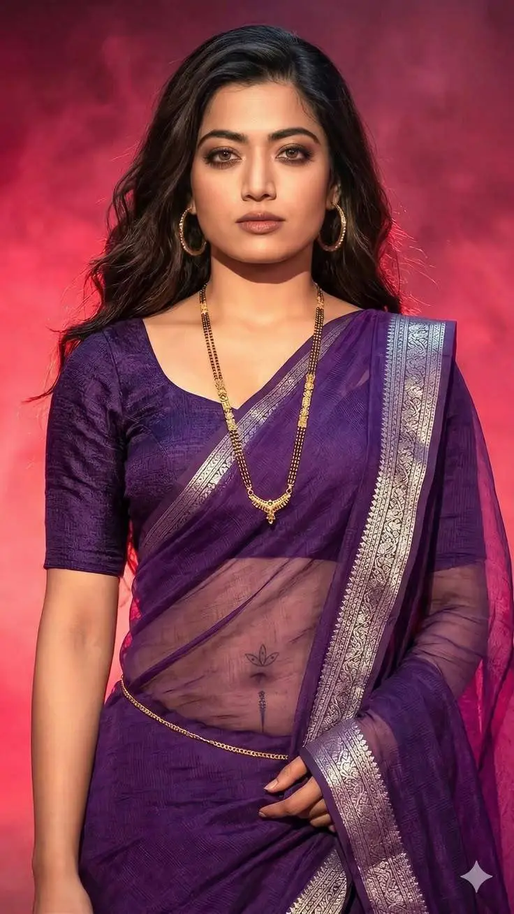 ai character: Rashmika  background