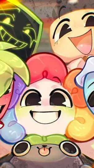 ai character: !•~Dandy World~•!  background