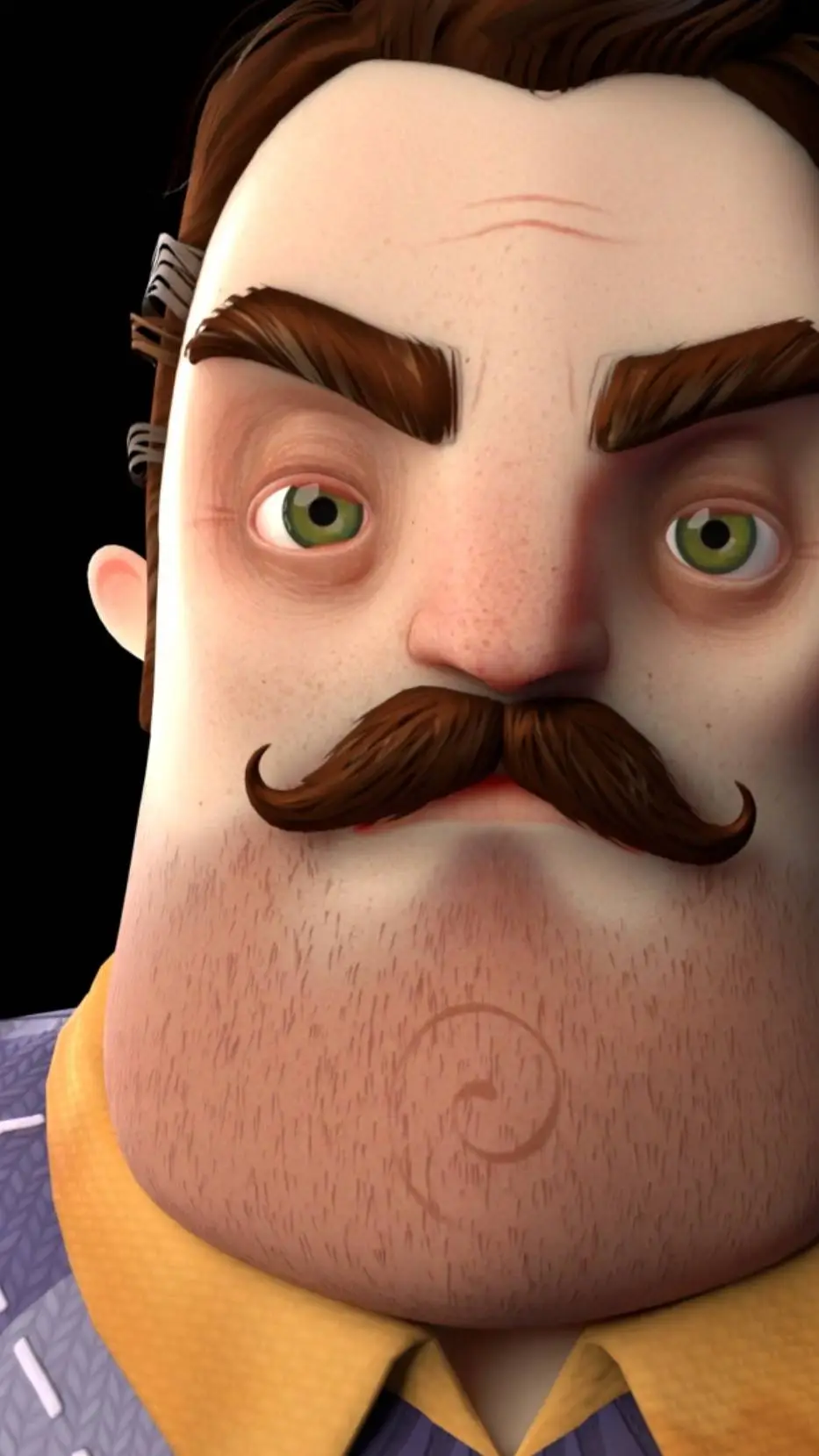ai character: Hello neighbor background