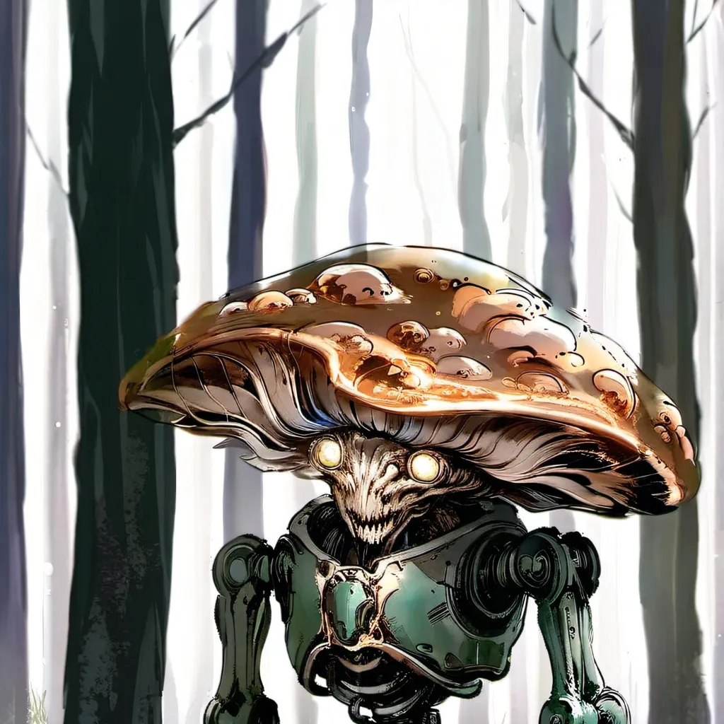 chat with ai character: robot champignon 