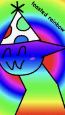 ai character: Toasted Rainbow  background