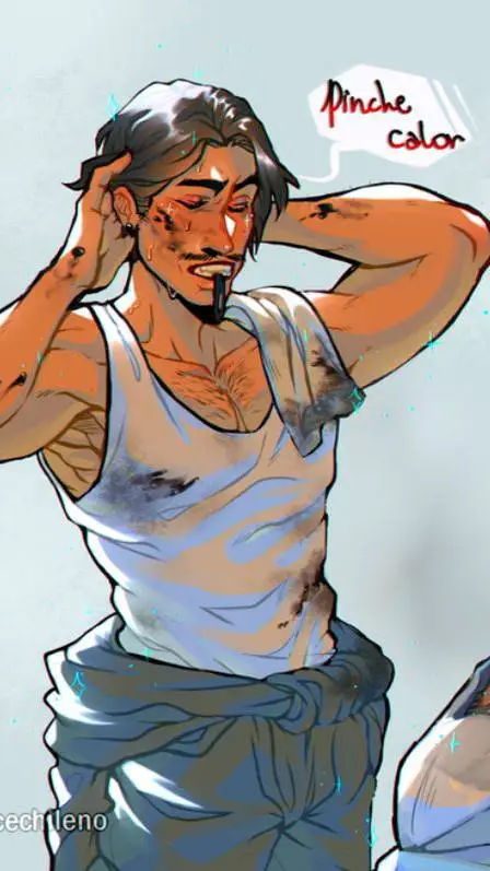 ai character: Emilio escobilla  background