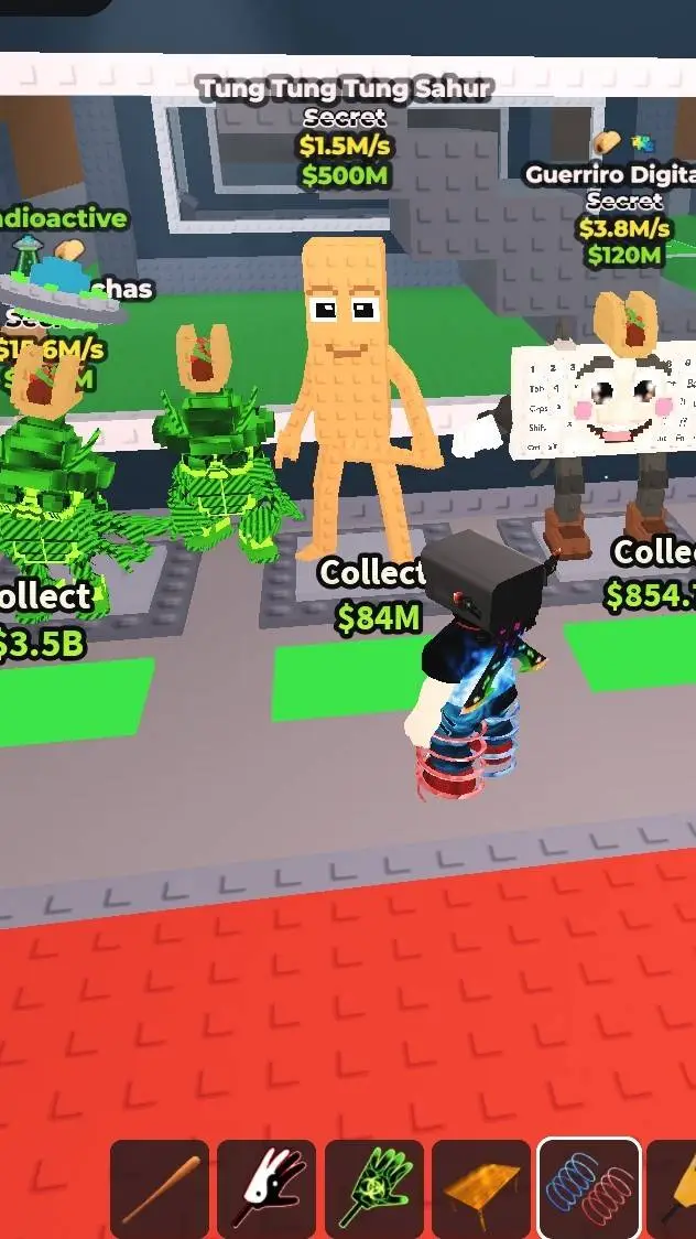 ai character: TUNG TUNG IS BACK background