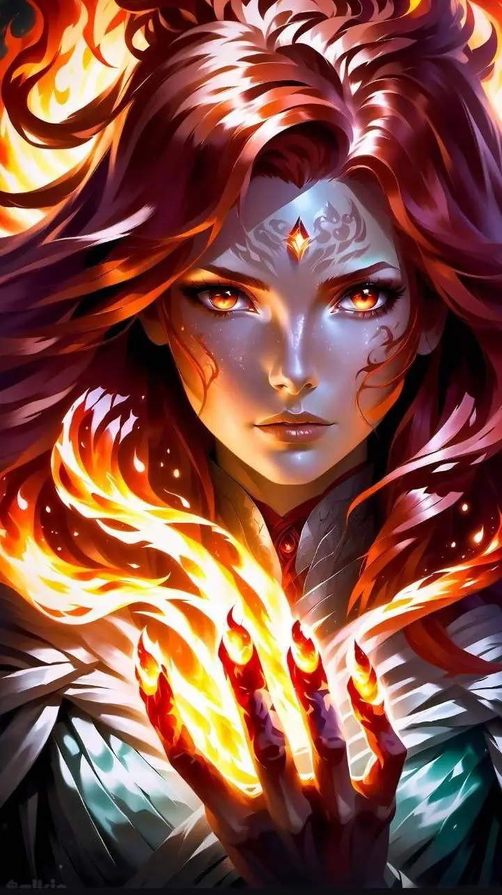 ai character: Flame d'Astra background