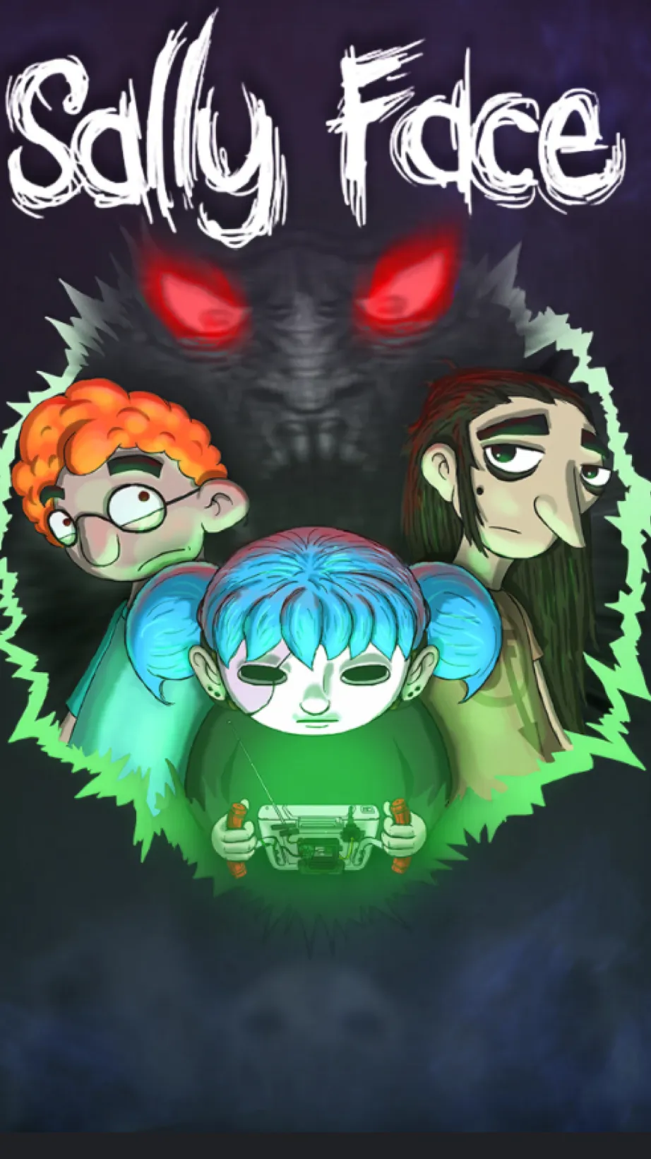 ai character: Sally Face background