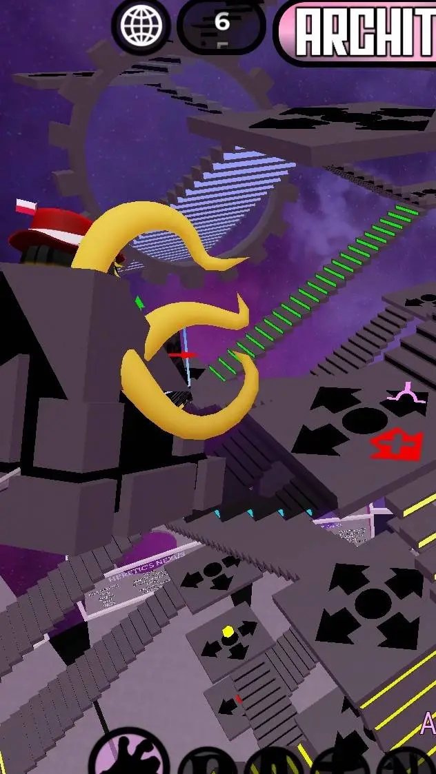 ai character: Crazy Stairs  background