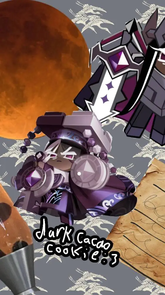 ai character: Dark cacao background