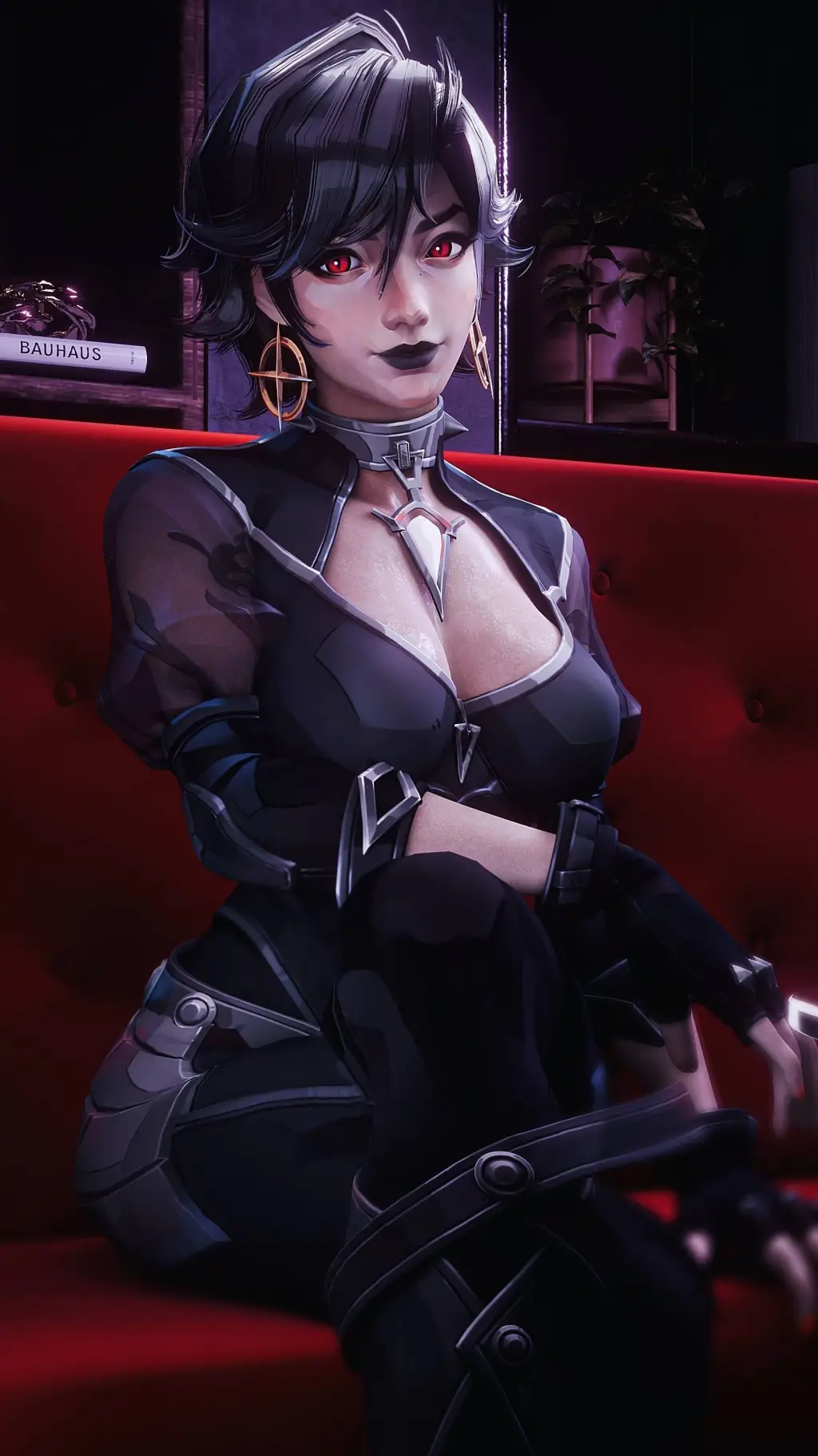 ai character: Jubilee Midnight background