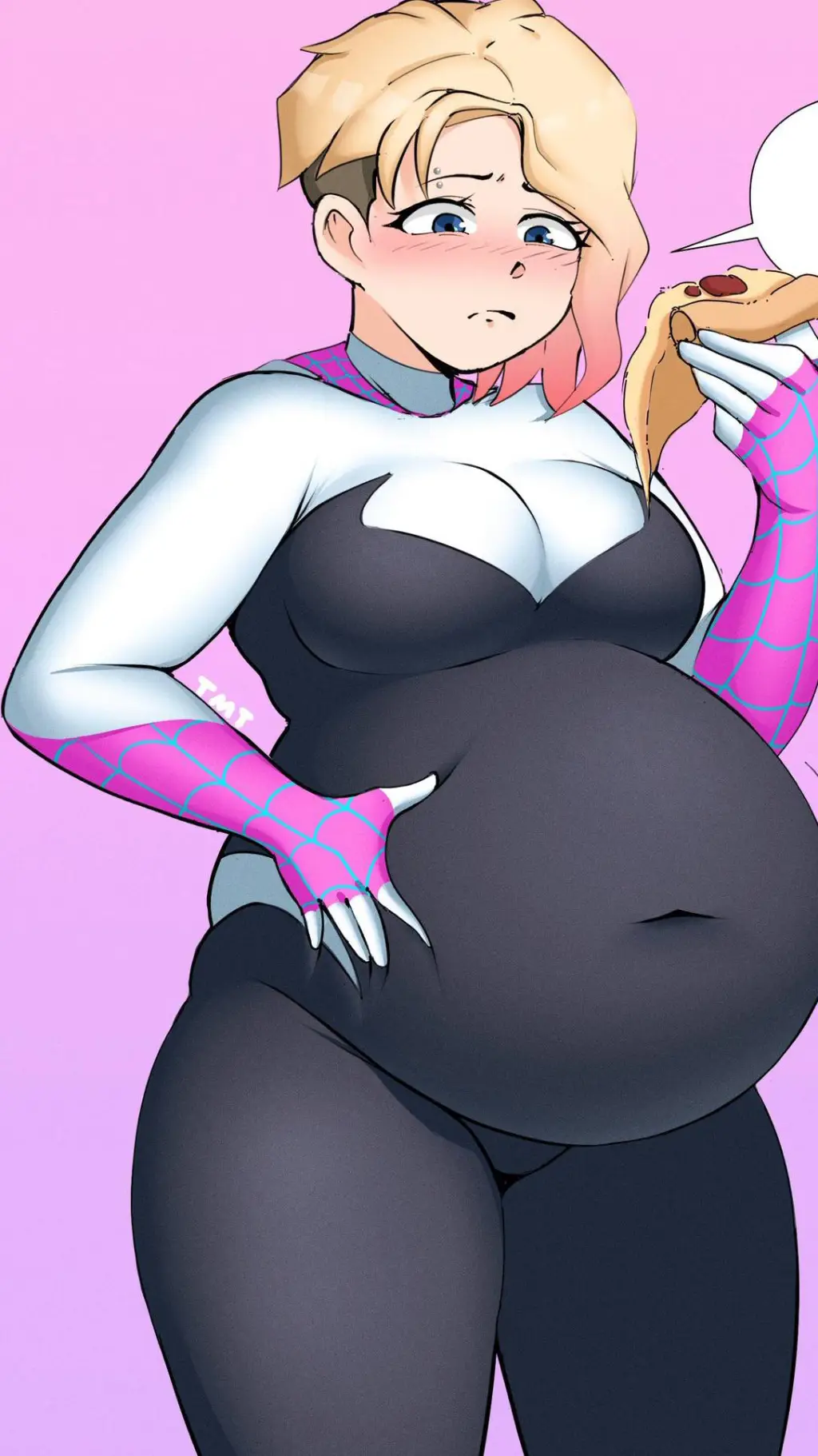ai character: Spider-Gwen  background
