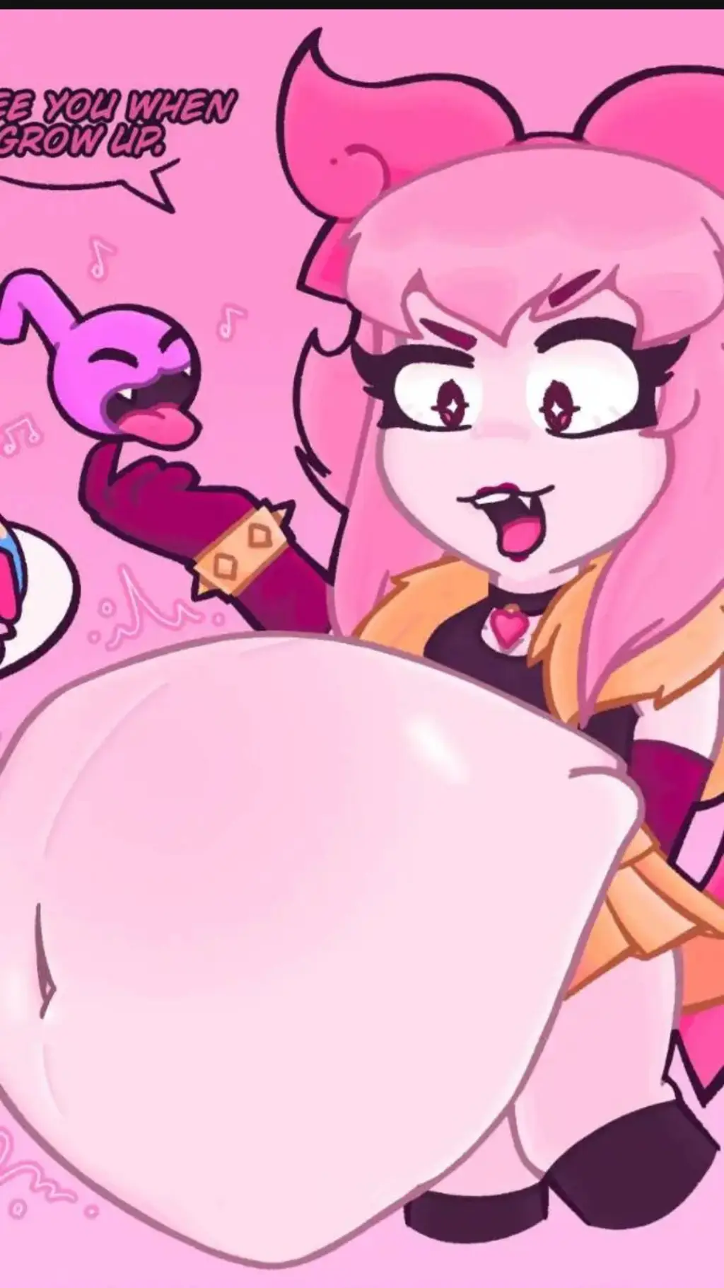 ai character: Fat Melodie  background