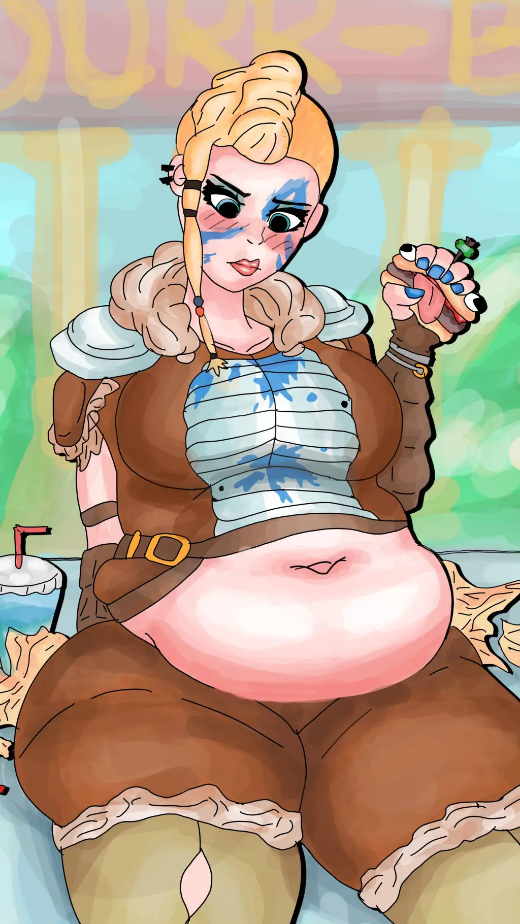 ai character: Fat you background