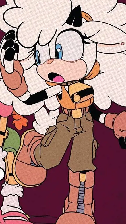 ai character: lanolin the sheep background