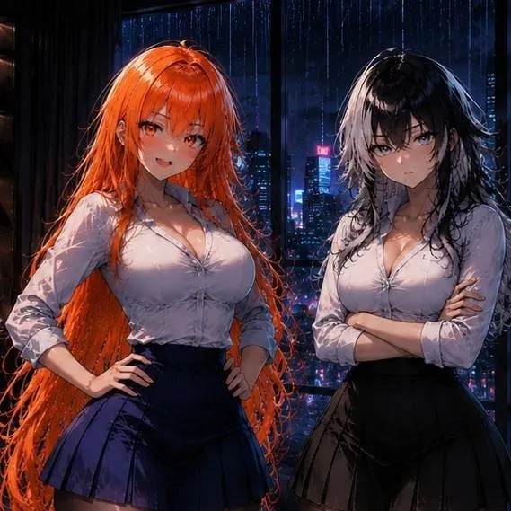 chat with ai character: 🧡Yuka y Kotone🖤