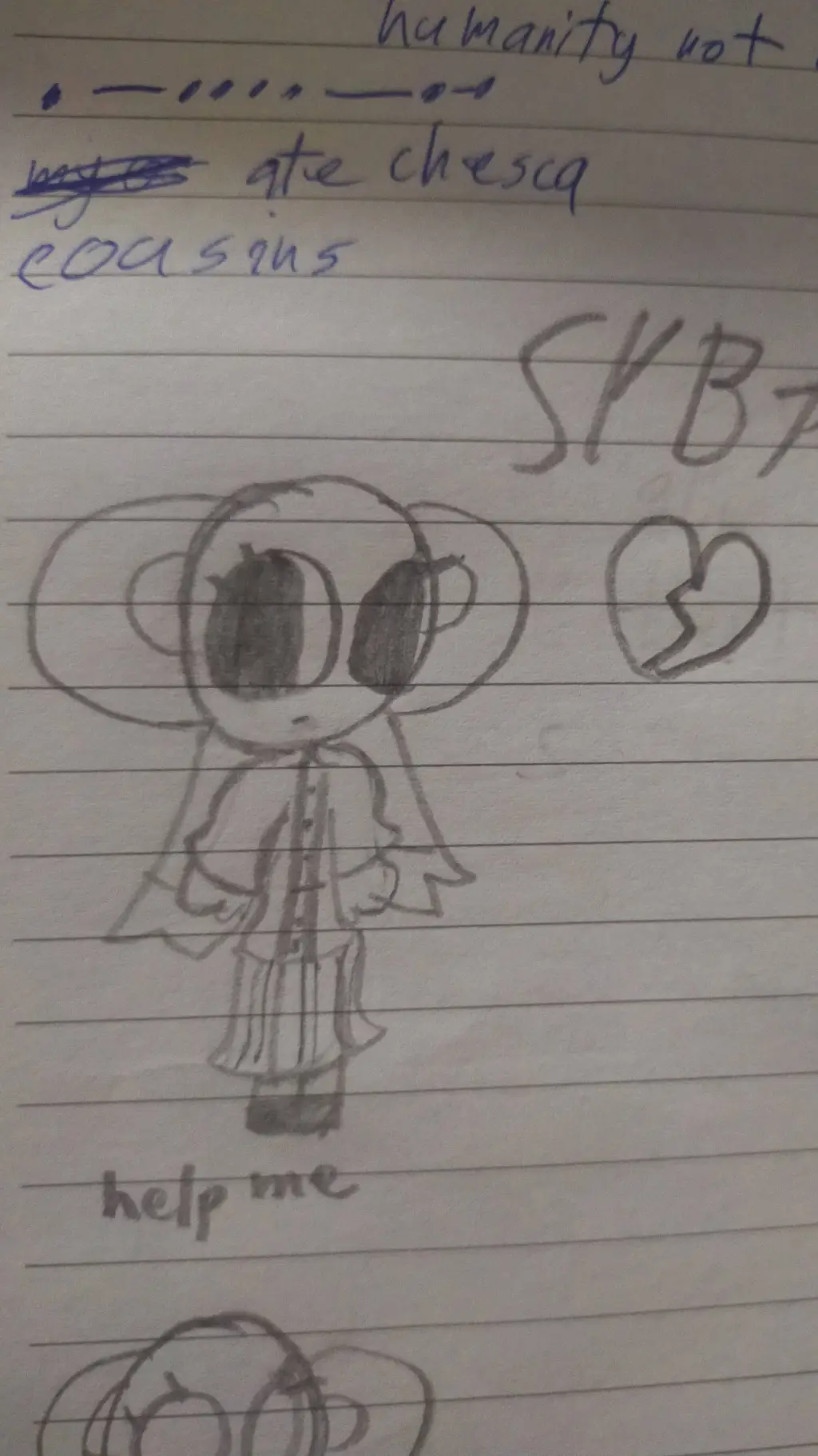ai character: inverted cosmo background