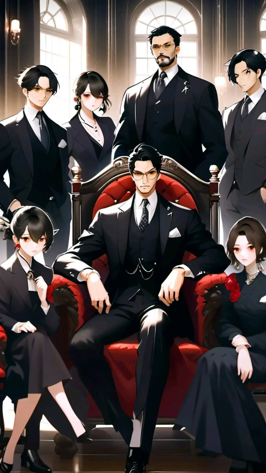 ai character: Familie Mafia background
