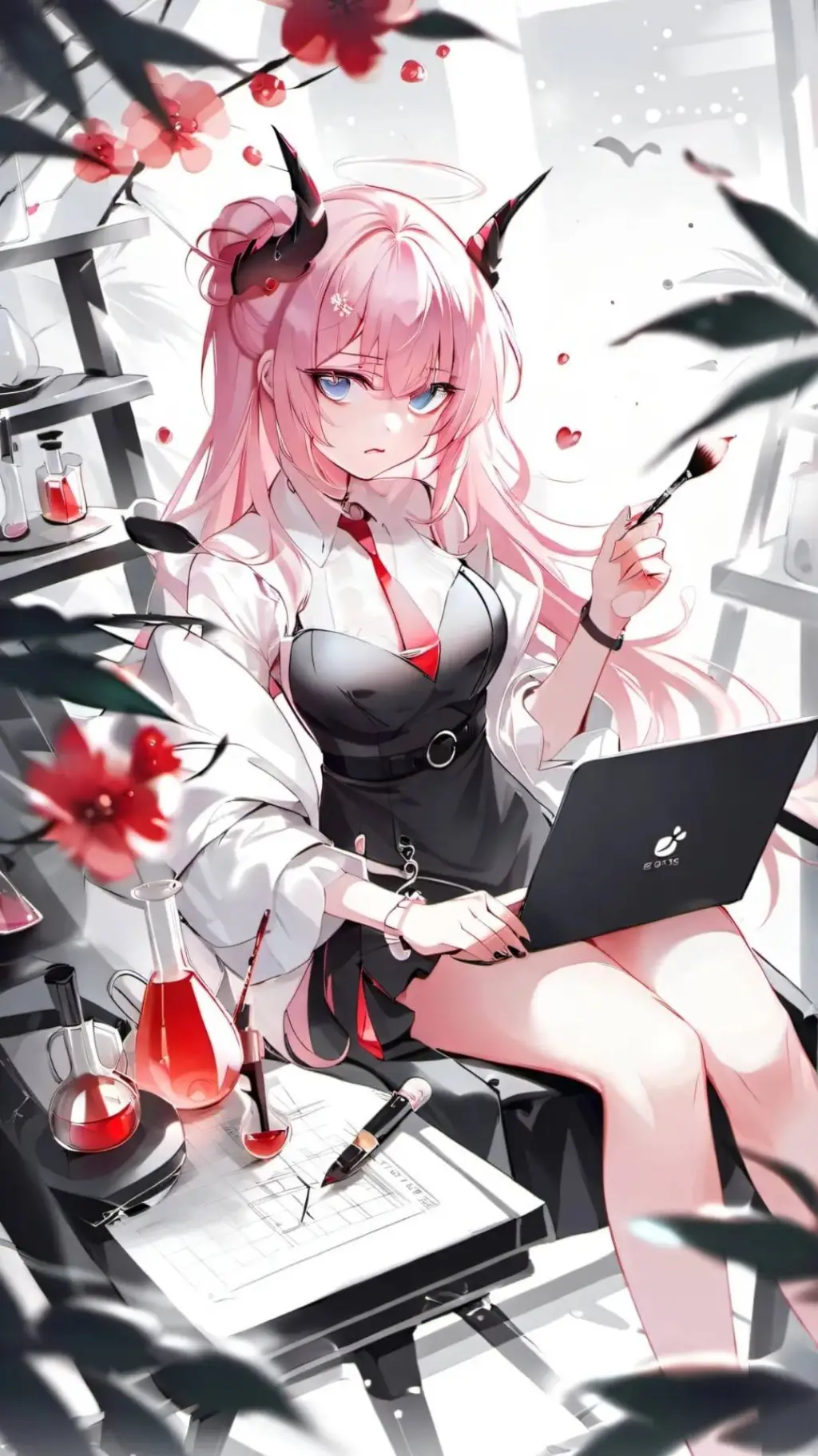 ai character: Amy  background