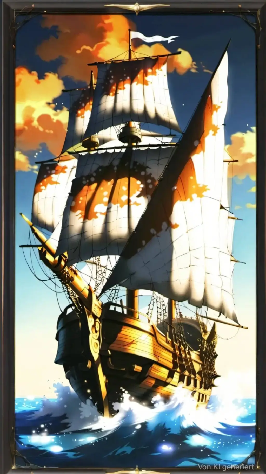 ai character: One piece  background
