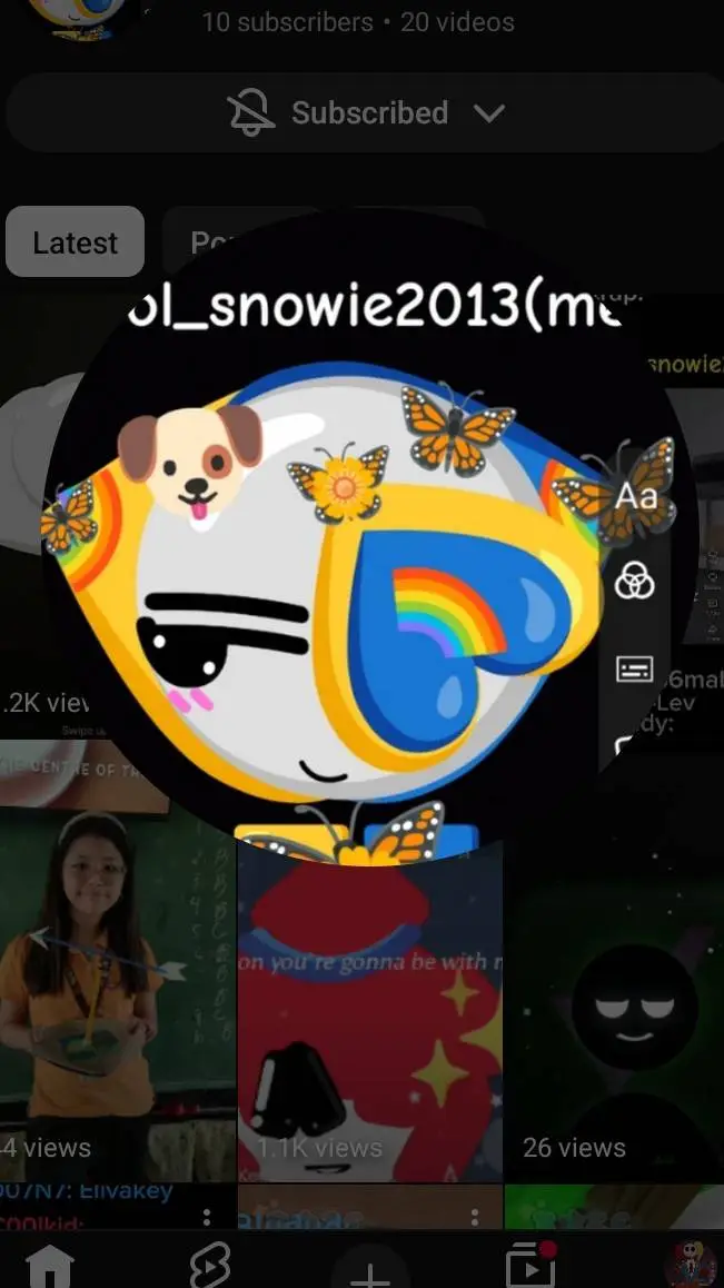 ai character: Cool_snowei background