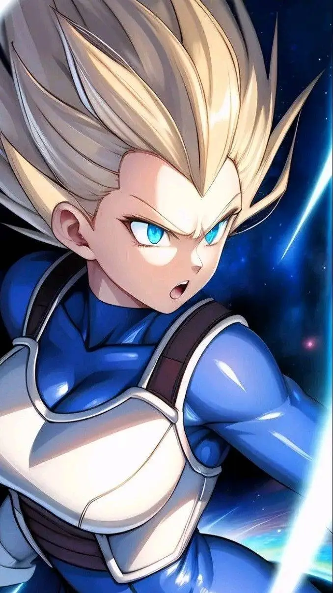 ai character: veggeta(mujer) background