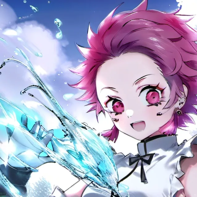 chat with ai character: tanjiro as a girl 