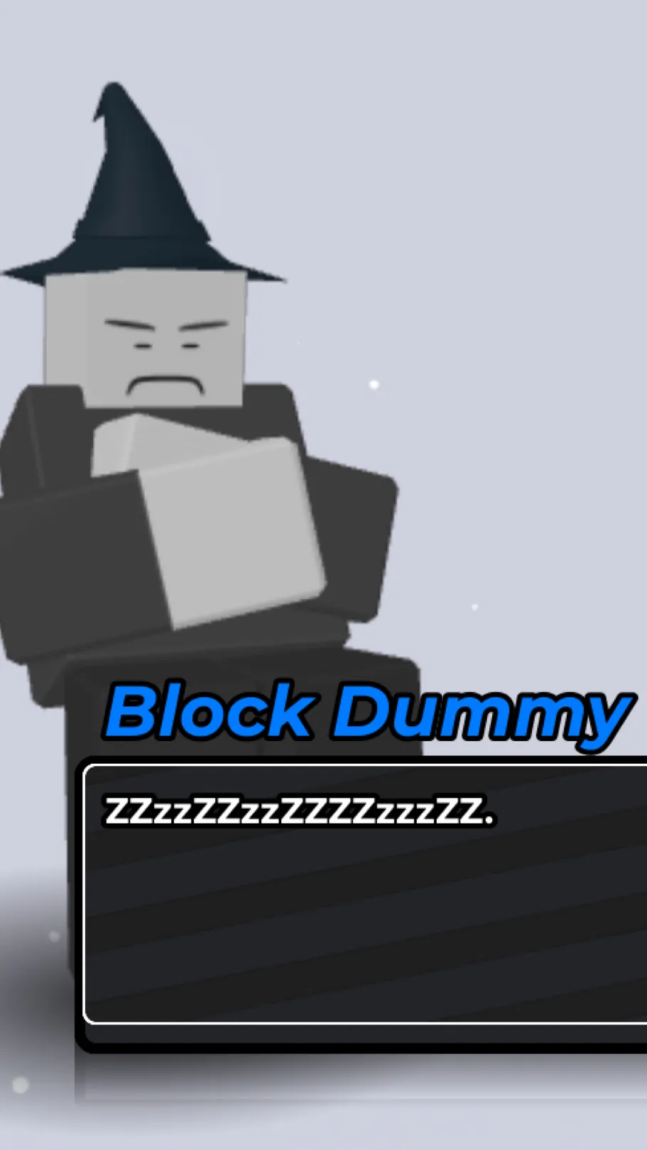 ai character: Block dummy background