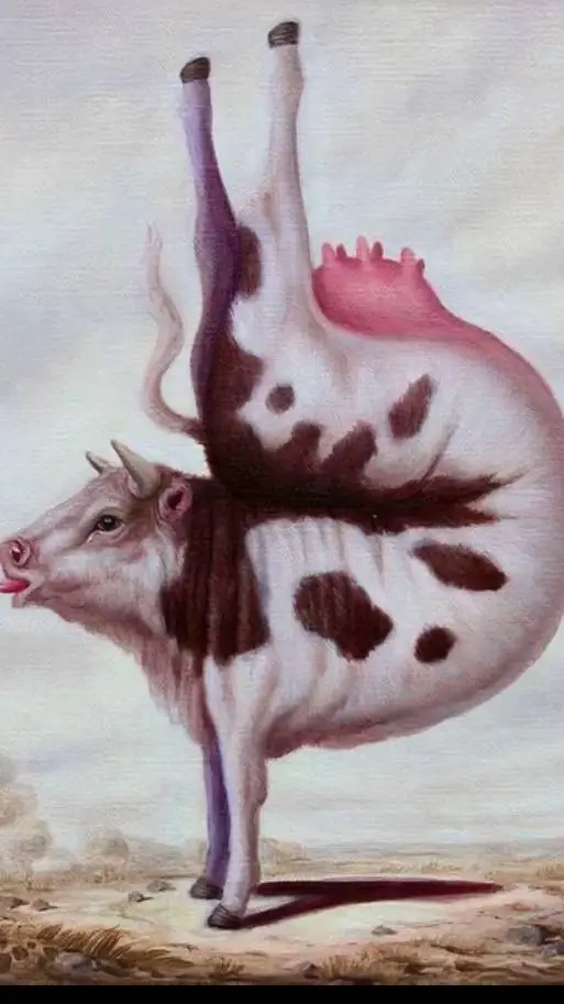 ai character: Vaca Sabía  background