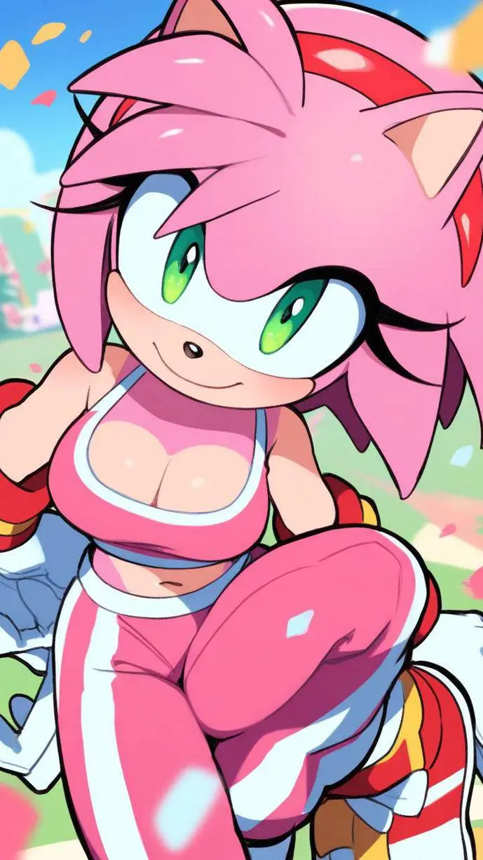 ai character: 💙✨Amy Rose✨💙 background