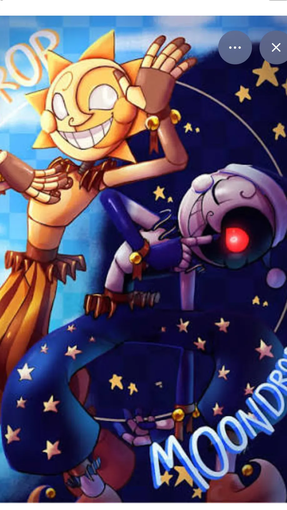 ai character: Sundrop&moondrop background