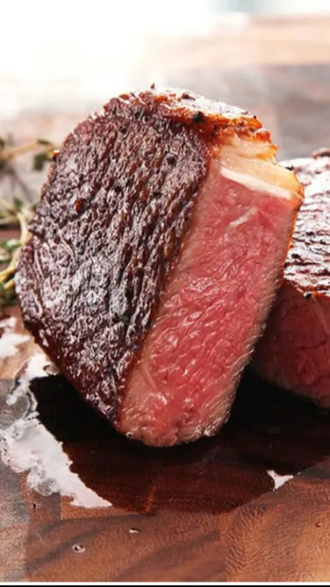 ai character: Steak dish background