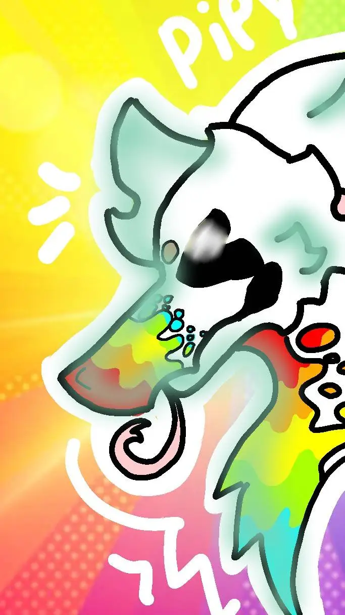 ai character: Rainbowsplash<3 background