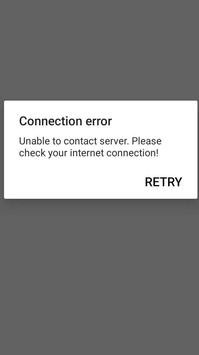 ai character: connection error background