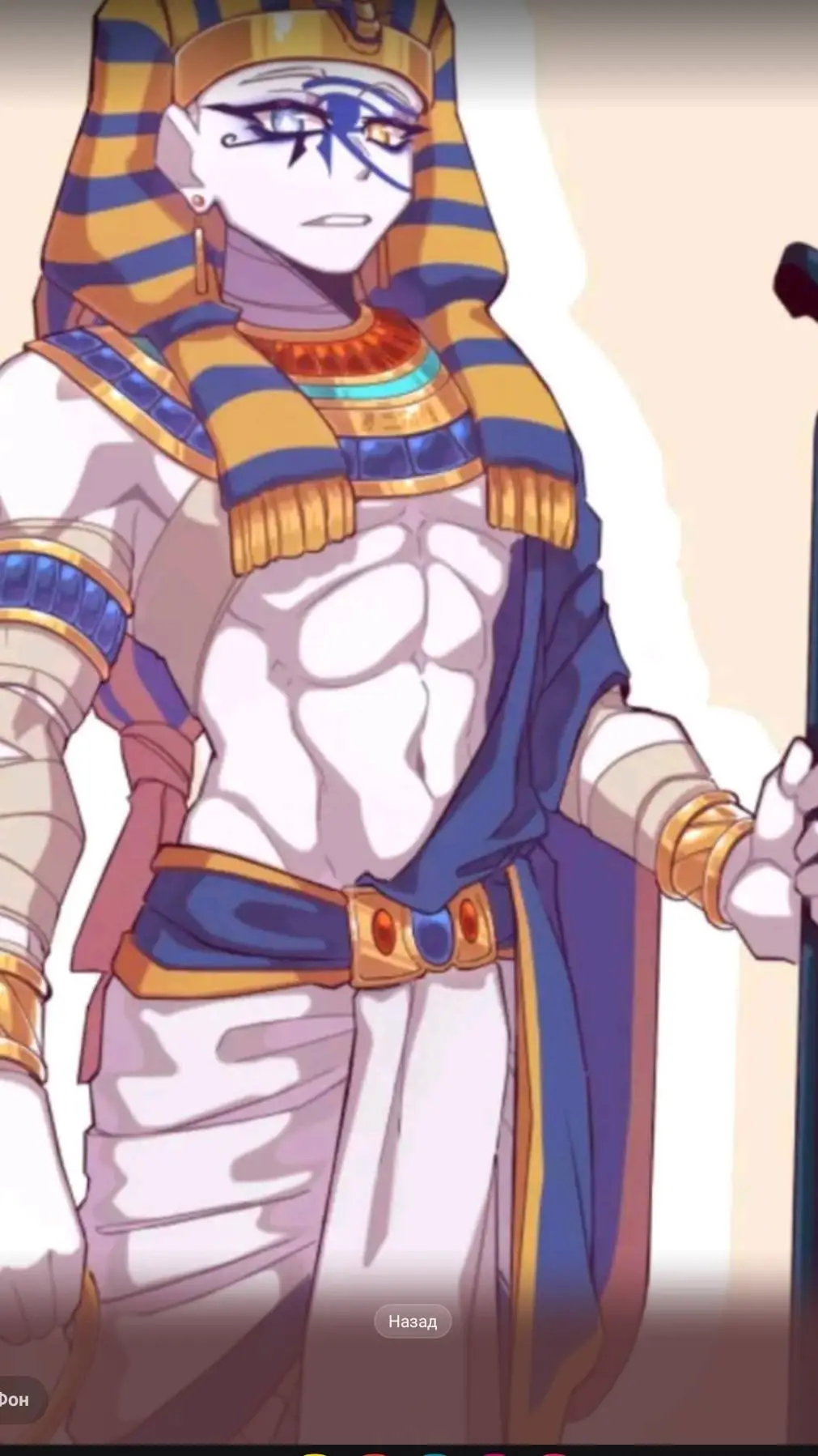 ai character: Египет background