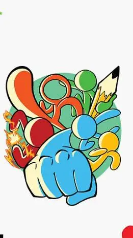 ai character: Stick Figures background