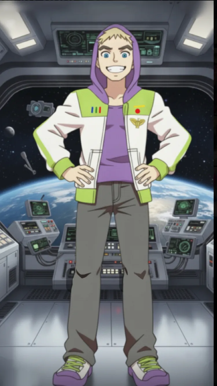 ai character: Buzz lightyear background