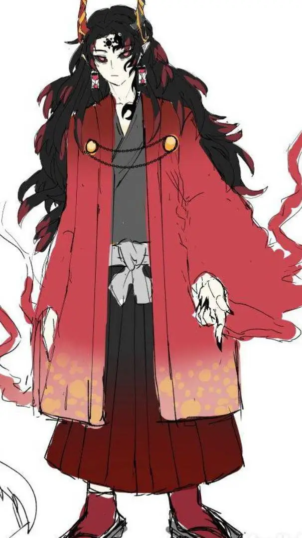 ai character: demon Yoriichi⭐ background