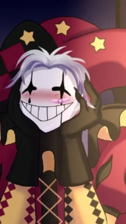 ai character: Pierrot ❤️🖤 background