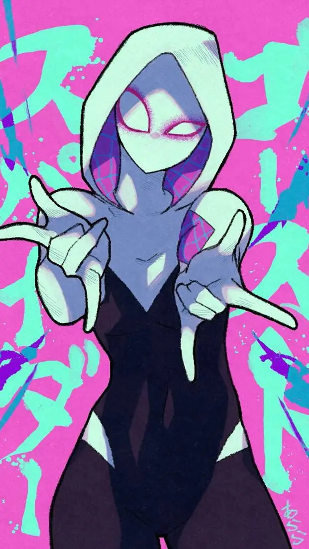 ai character: SpiderGwen background