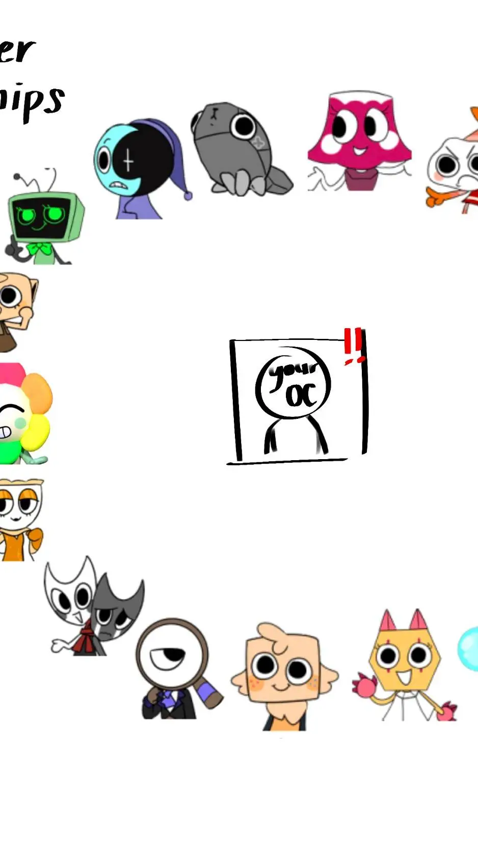 ai character: dandys world background