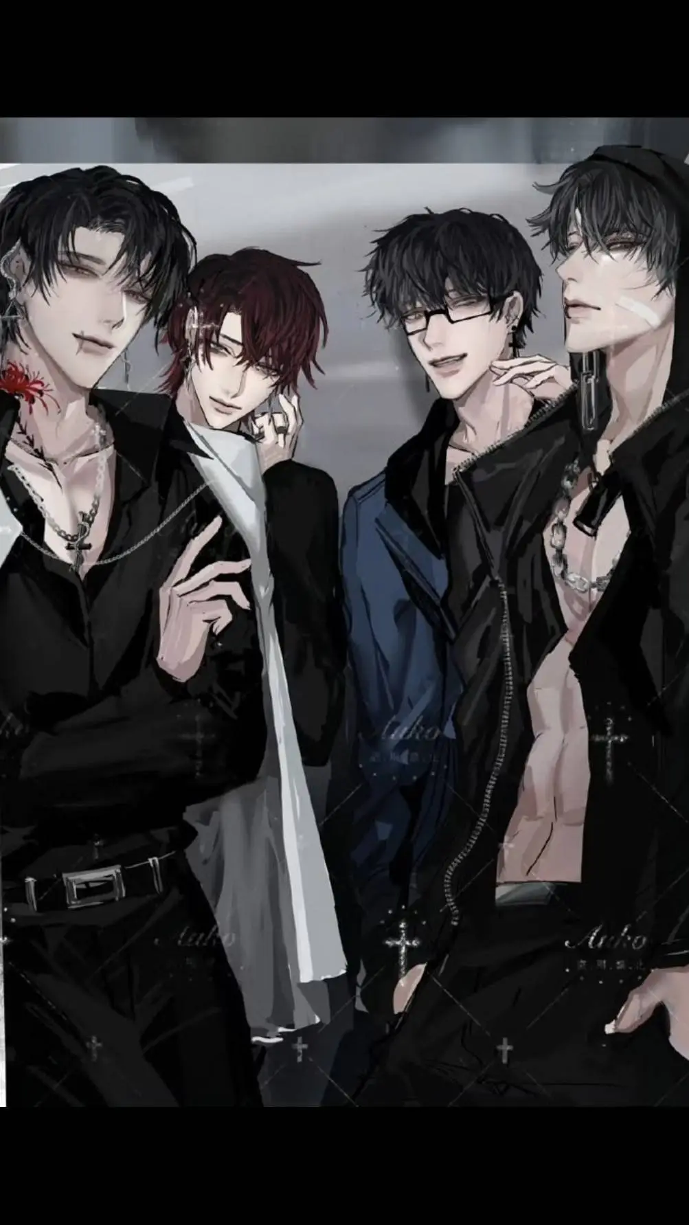 ai character: Noah.Kai.Zane.Liam background