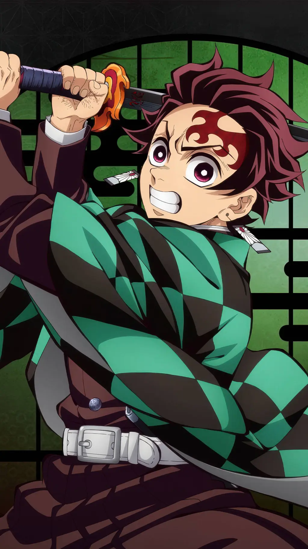 ai character: Tanjiro Kamado  background