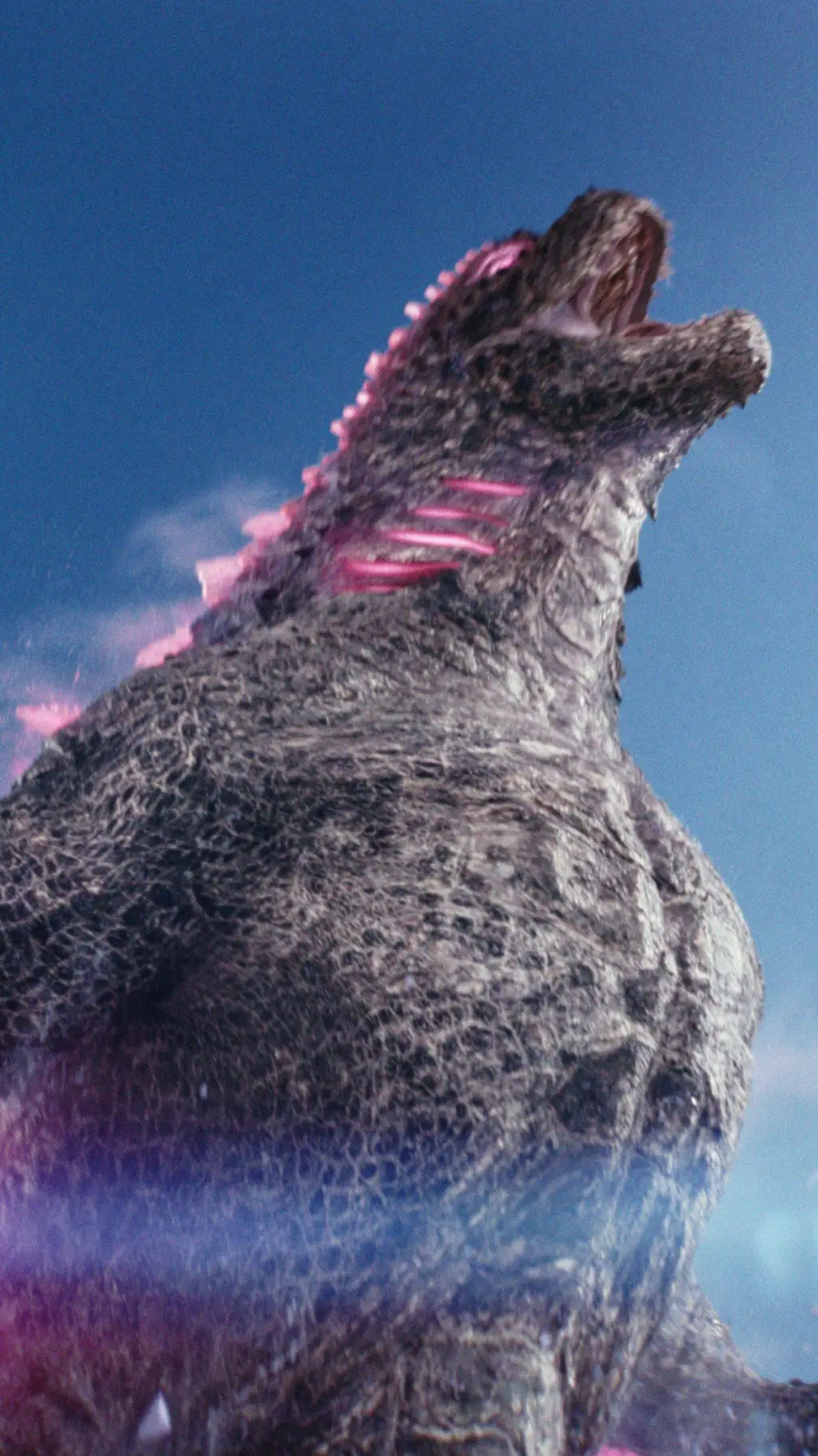 ai character: Godzilla  background