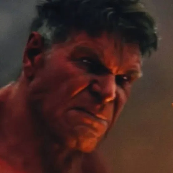 chat with ai character: Red Hulk 