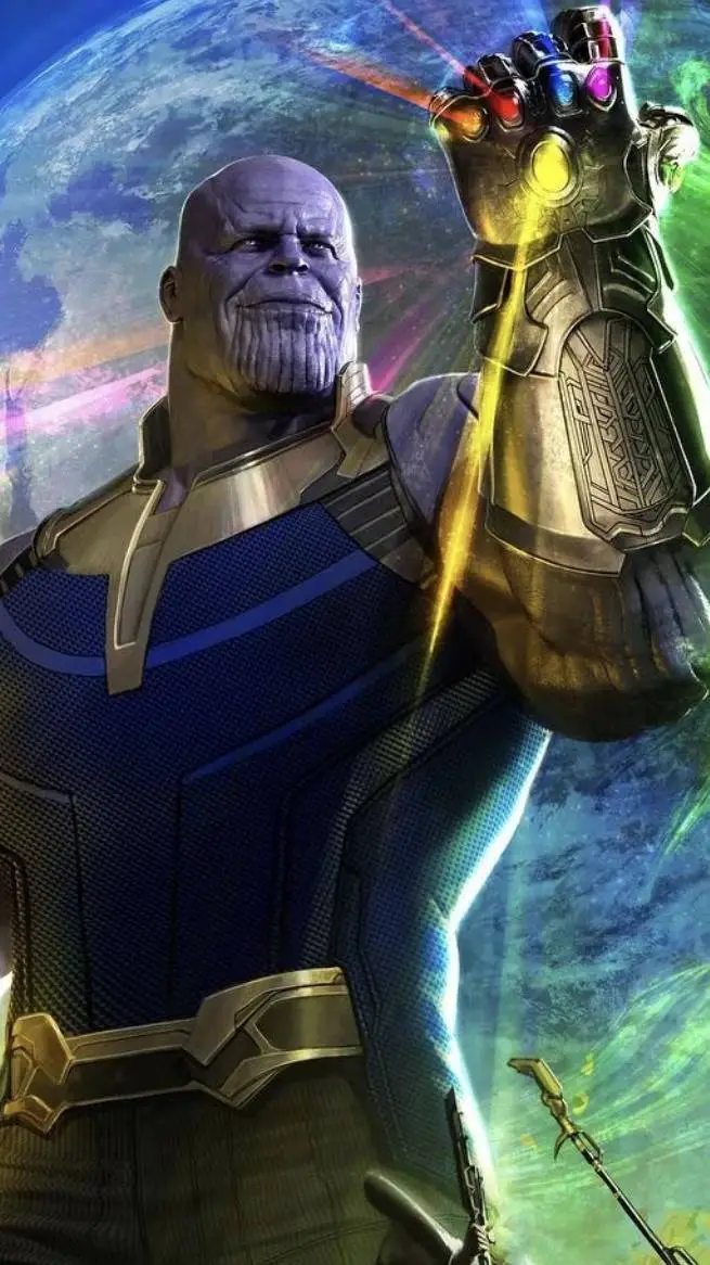 ai character: Thanos  background